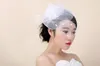 Coiffure de mariée cheveux dame chapeau élégant maille dentelle mariage Design créatif chapeau femme chapeau slapup chapeau de fête coiffure de mariée HT251830082