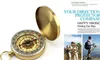 Mini Luminous Pocket Brass Watch Style Pierścień Brelok Camping Piesze wycieczki Polowanie Marszowe Nawigacja Kompasowa Kompas Outdoor Compass z pudełkiem Opakowanie