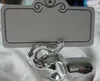 Lucky in Love Elephant Place Card Holders Photo Holder Wedding Favor Party Gift Silver Free DHL Shipping