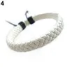 Vente en gros-Hot Vente Hommes Femmes Wrap Tressé Faux Cuir Bracelet Cadeau Manchette Bracelet Bracelet 6XO9 7EK6