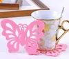 2016 novas Esteiras Pads Coaster criativo dos desenhos animados moda criativo coasters placemats butterfly heat pad tapete fabricantes, por atacado