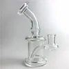 New 6 Inch Glass Water Bong with 14mm Female Oil Rigs Dab Bong Thick Recycler Beaker Cyclone Bongs for Smoking