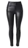 Women han edition counters authentic new winter leisure fashion show thin tall waist warm tight pencil leather pants. S - 3xl