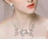 Bridal Crowns Sieraden Romantische Rhinestone Tiara Ketting Oorbel Set Bruids Bruiloft Accessoires Party Sieraden Huwelijk Accessoires HT031