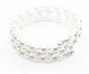 Shining 3 Row 4 Row Rhinestone Pearls Bracelet multi-layer stretch Pearls Bracelet Bridal Rhinestone Bracelet Cheap Wedding Party Jewelry