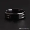 Pierścionki ze stali nierdzewnej Cool Black Ring High Polished 316L Titanium stalowe pierścienie palców Mężczyźni chłopcy moda biżuteria rozmiar 7-12 dla Batman Mens Ring