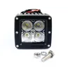 Para 3 "16W Spot Flood Spot LED Work Light Square LED Cubes LED Offroad Lights ATV UTV Ciężarówka łódź 12 V Lekkie światło napędowe światło przeciwmgielne