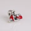 Authentic 925 Sterling Silver Bead Motorcycle Charm European Women DIY Jewelry Fits For Pandora Original Bracelet
