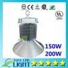 150W 200 W LED High Bay Industrial Factory Warehouse Lampy Wystawowe Hall LED Światło Meanwell Kierowca Szkło Obiektyw Bridgelux 45MIL 5555