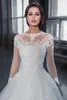 restido de noiva princess ball fall long sleeve wedding dreeses 2019 새로운 털실 빈티지 신부 가운을 통해 Robe de maria3928323