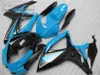 Kit de carenado de alta calidad para SUZUKI GSXR600 GSXR750 06 07 K6 GSX-R 600/750 2006 2007 juego de carenados azul negro V58F