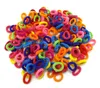 Commercio all'ingrosso 500 pezzi colorati bambini bambini titolari di capelli elastici carini elastici per capelli accessori ragazza donna charms cravatta gomma