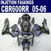 Dark black body parts!Injection Molding for HONDA CBR 600 RR fairing 2005 2006 cbr600rr 05 06 cbr 600rr fairings kit TRQX