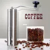 Silver Stainless Steel Hand Manual Handmade Coffee Bean Grinder Mill Kitchen Grinding Tool 30g 4.9x18.8cm Home