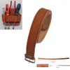 Leathercraft Leather Electricians Tool Pouch Bag 5-Pocket with Belt