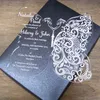 2017 Acrylic Clear Clear Butterfly Card Card Butterfly Butterfly دعوات الدعوات الأكريليك دعوات الزفاف 1LOT100P335S