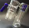 New Inline Glass Water Percolator Ash Catcher Pipa da fumo Bong Accessorio 14.5MM-14.5MM / 18.8MM-18.8MM Spedizione gratuita assortita