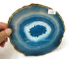 Wholesale beautiful Natural blue agate slice healing natural stones and minerals for christmas gift Free shipping