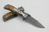 Hot sales Browning Zakmes 339 Roestvrij Staal Damascus tattoo Camping mes Zakmessen Kageki handvat tactisch mes