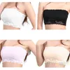 Sexy das Mulheres de Renda Casuais Colheita Boob Tube Top Bandeau Sutiã Sem Alças Sem Costura Sólida Preto Branco Rosa Nua 02VA