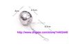 100pcs Stainless Steel Egg Shaped Egg-shaped Tea Balls Teakettles Infuser Strainer Locking Spice Ball 4cm #1548