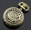 Moda Orden mixta 12 estilo 12 piezas Señoras Hollow Pocket Watch Charm Colgante Collar Unisex Collar Reloj de bolsillo