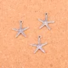 98pcs argento antico placcato stelle marine pendenti con ciondoli per braccialetti europei creazione di gioielli fatti a mano fai da te 20 * 18mm