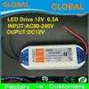 12V 6.3A 72W Voeding 18 W 28W 48W 100W 90V-240V Verlichting Transformers Safy Driver voor LED Strip Lichtbollen