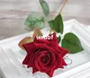 Różowe róże 50 cm / 19,7 "Długość 10 sztuk / partia sztuczna pojedyncza róża czerwony / różowy / wino czerwony / gorący różowy / fioletowy / krem ​​do kwiatu ślubu