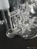 Rökningsglas Stypecial Discount Priser 7 tum Swiss Perc Glass Recycler Concerntrated Glass Oil Rigs Glass Bongs Vattenrör med 14 mm fog
