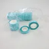 Tape Dubbelzijdig Plakband 1cm3m voor PU Huid Inslag Tape Haar Haarverlenging gereedschap Blauw kleur6567038