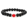 Fashion 9 Colors Black Lava Stone Chakra Bracelet Aromatherapy Essential Oil Diffuser Bracelet For Women Men