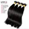 4PCS Parti 8-30 tum Malaysiska Virgin Hair Straight Grade 7a Obehandlat Malaysiskt Human Hair Weave Buntar Naturliga färgförlängningar Dybara