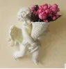 Europeanism environment-protective resin angel wall-mounted silk flower vase three branch of artificial flower tie-in sale angle