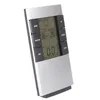 Hög precision Väderprognos Station LED Digital klocktemperatur Desktop Väckarklocka Digital termometer Hygrometer Fuktmätare LED