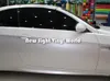 Rolo de vinil perolado premium branco acetinado adesivos de carro bolha de ar filme de embrulho tamanho 1 52 18m245E
