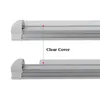 Estoque nos EUA LED Tube Luz 8FT 72W Fila Dupla Linha Dual Lâmpada Integrada 2,4 M 2400mm 8Feet AC85-265V 6500LM Luzes LED