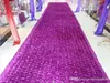 1,4 m Bredd Romantisk Bröllopsmatta 3D Rose Petal Carpet Aisle Runner för Bröllop Bakgrund Centerpieces Favoriter Party Decoration Supplies