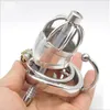 Kyskhetsenheter Nytt rostfritt stål MANALLT KORT CHASTITY LOCK ANVÄNDNING Metal Ureter Pipe Cage #T89