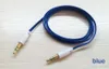 Flat Noodle 3.5mm to 3.5mm Audio Cable Colorful Male Car Stereo AUX Extended Audio Auxiliary Cord for iPhone Samsung MP3 MP4 Cheap