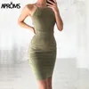 Hurtownie- aproms sexy backless koronki zamszowe sukienka kobiety sundresses wiosna 2017 bez rękawów Slim Bodycon Club Nosić sukienki szaty femme 11036