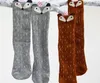 Children cartoon Totoro fox panda Long socks 2015 NEW lovely boy Girls 35cm cartoon socks 6 colors