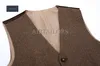 2018 Vintage Wolle Herringbone Tweed Westen Marke Herren Anzug Weste Slim Fit Bauernhof Hochzeit Weste Für Männer Formale Weste männer