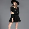 Two Pieces Dresses suit women Slim thin solid wild fashion casual cheap plus size dresses clothes for womens black dress clothing woman xxl