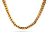 Fahsion Nieuwe Design Top Selling Never Fade Rvs 18 K Gold Boxy Link Collier Hoge Kwaliteit Heren Sieraden 6mm 24 ''