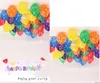 무료 배송 100pcs / lot 12inch 생일 파티 장식 Ballons 라텍스 라운드 헬륨 풍선 생일 축하 인쇄