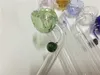 Colorful fashion Glass hand pipes Strawberries Smoking Pipes Curved tobacco pipes for herb Blown Recycler Bong E Hookahs Best Oil Buner