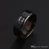 Pierścionki ze stali nierdzewnej Cool Black Ring High Polished 316L Titanium stalowe pierścienie palców Mężczyźni chłopcy moda biżuteria rozmiar 7-12 dla Batman Mens Ring