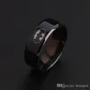 Edelstahlringe Cool Black Ring hochglanzpolierter 316L Titanstahl Fingerringe Herren Jungen Modeschmuck Größe 7-12 für Batman Herrenring