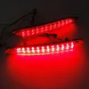 2Pcs Red Lens Rear Bumper Reflector LED Tail Stop Brake Light For 2012 Tesla Model S2623089